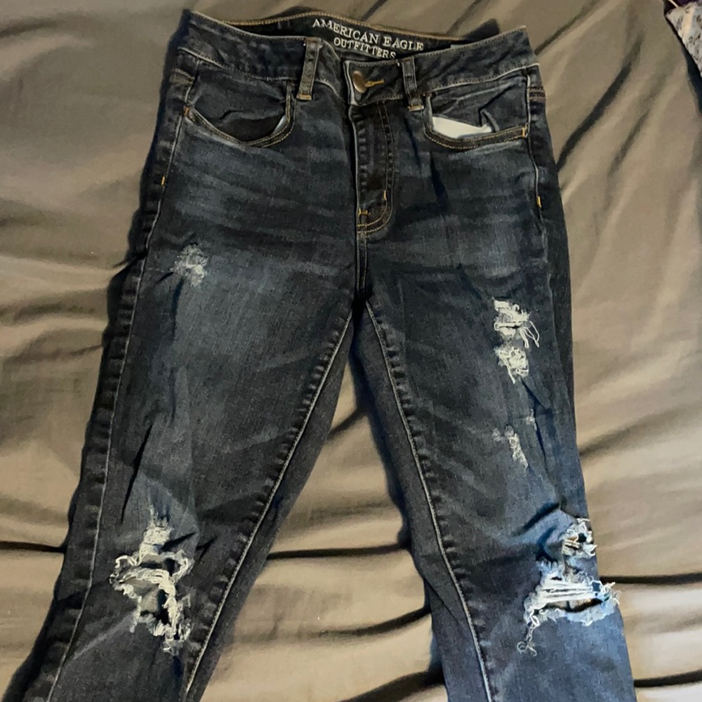 Dark denim American Eagle Hi-Rise Jegging size 4 regular length